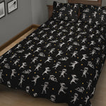 Cute Mummy Pattern Print Quilt Bed Set