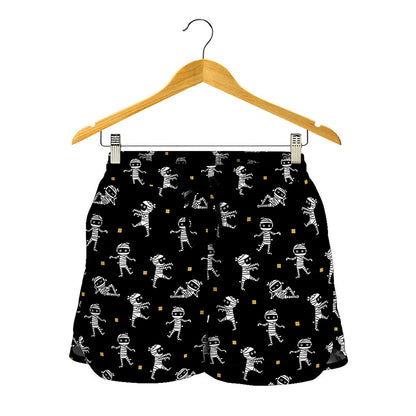 Cute Mummy Pattern Print Women's Shorts