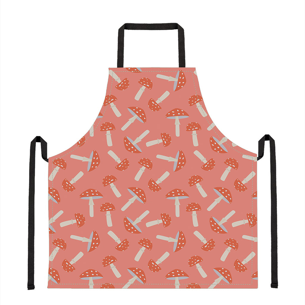 Cute Mushroom Pattern Print Apron
