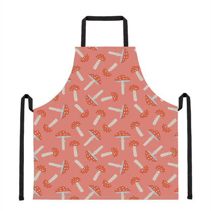 Cute Mushroom Pattern Print Apron