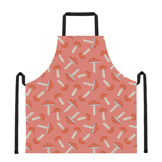 Cute Mushroom Pattern Print Apron