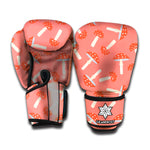 Cute Mushroom Pattern Print Boxing Gloves