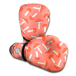 Cute Mushroom Pattern Print Boxing Gloves