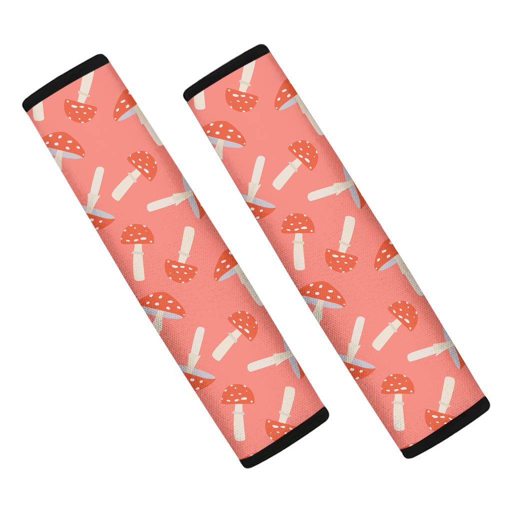 Cute Mushroom Pattern Print Car Seat Belt Covers