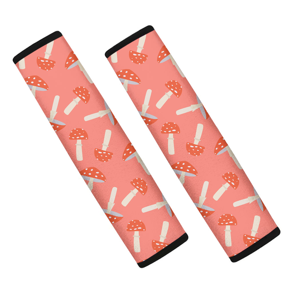 Cute Mushroom Pattern Print Car Seat Belt Covers