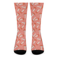Cute Mushroom Pattern Print Crew Socks