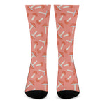 Cute Mushroom Pattern Print Crew Socks