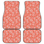 Cute Mushroom Pattern Print Front and Back Car Floor Mats