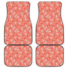 Cute Mushroom Pattern Print Front and Back Car Floor Mats