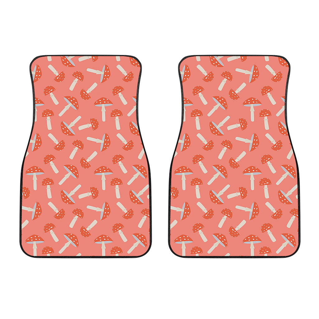 Cute Mushroom Pattern Print Front Car Floor Mats