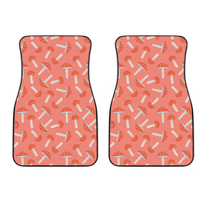 Cute Mushroom Pattern Print Front Car Floor Mats