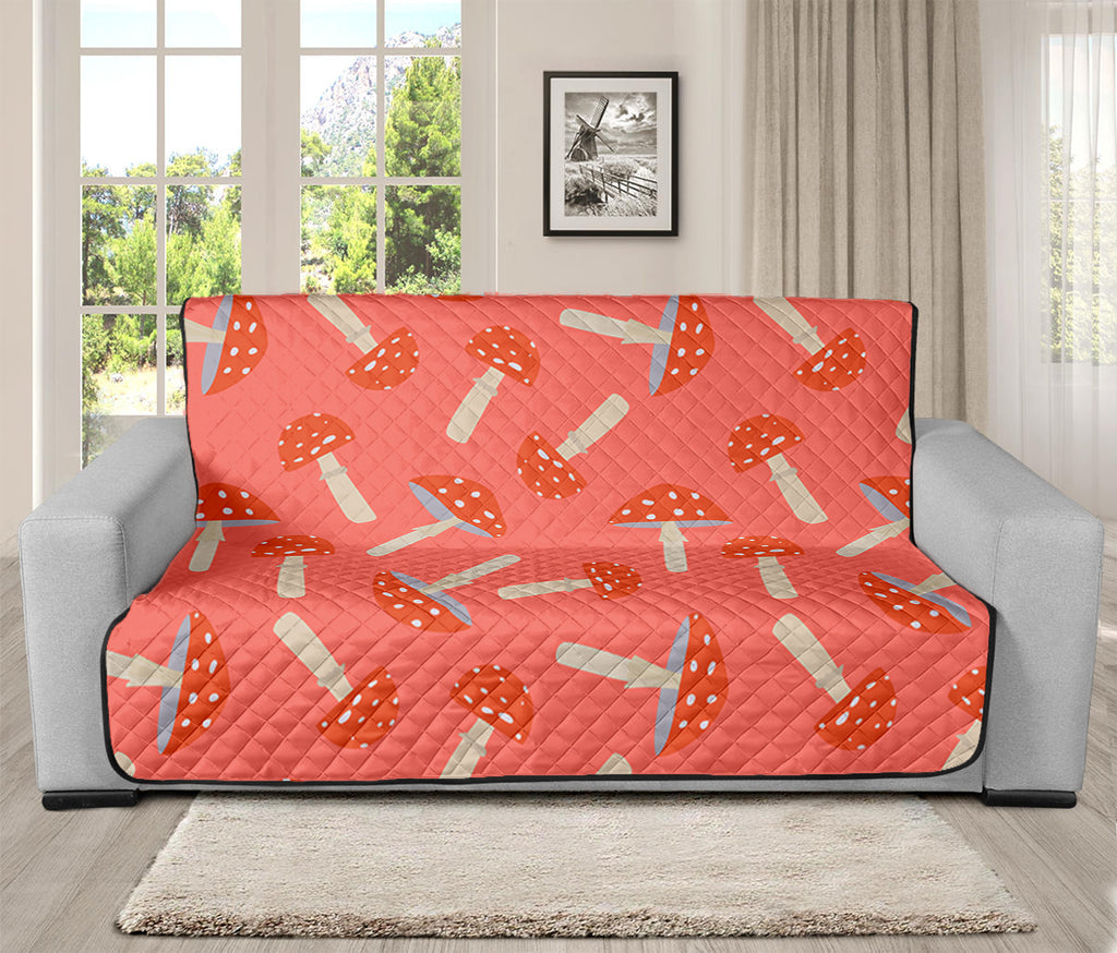 Cute Mushroom Pattern Print Futon Protector