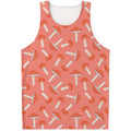 Cute Mushroom Pattern Print Men's Tank Top