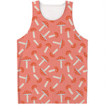 Cute Mushroom Pattern Print Men's Tank Top