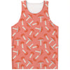 Cute Mushroom Pattern Print Men's Tank Top