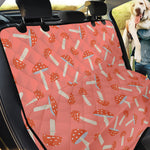 Cute Mushroom Pattern Print Pet Car Back Seat Cover