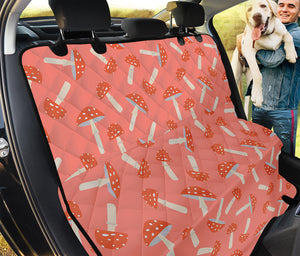 Cute Mushroom Pattern Print Pet Car Back Seat Cover