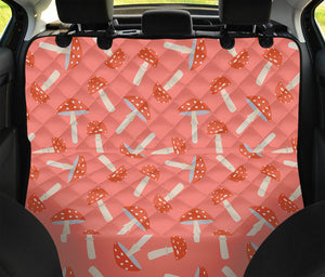 Cute Mushroom Pattern Print Pet Car Back Seat Cover