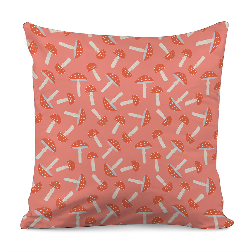 Cute Mushroom Pattern Print Pillow Cover