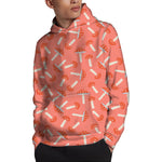 Cute Mushroom Pattern Print Pullover Hoodie