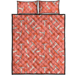 Cute Mushroom Pattern Print Quilt Bed Set