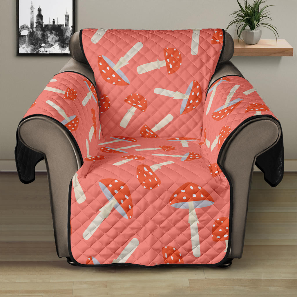 Cute Mushroom Pattern Print Recliner Protector