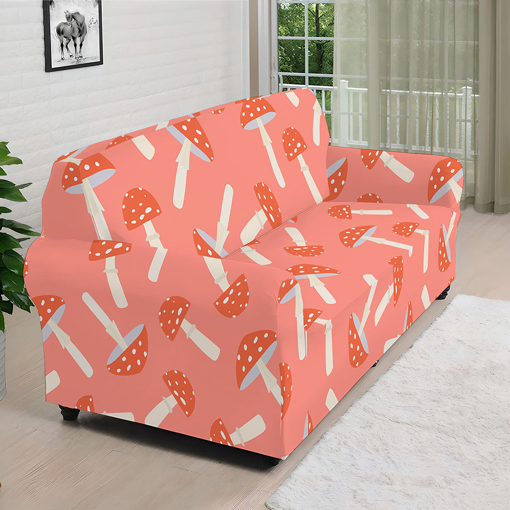 Cute Mushroom Pattern Print Sofa Cover