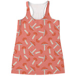 Cute Mushroom Pattern Print Women's Racerback Tank Top