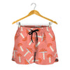 Cute Mushroom Pattern Print Women's Shorts