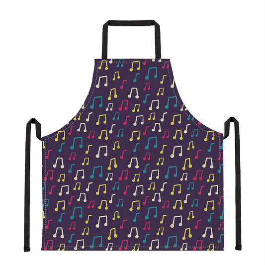 Cute Music Notes Pattern Print Apron