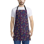 Cute Music Notes Pattern Print Apron