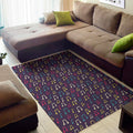 Cute Music Notes Pattern Print Floor Mat