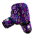Cute Music Notes Pattern Print Boxing Gloves