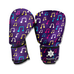 Cute Music Notes Pattern Print Boxing Gloves