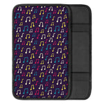 Cute Music Notes Pattern Print Car Center Console Cover