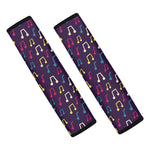 Cute Music Notes Pattern Print Car Seat Belt Covers