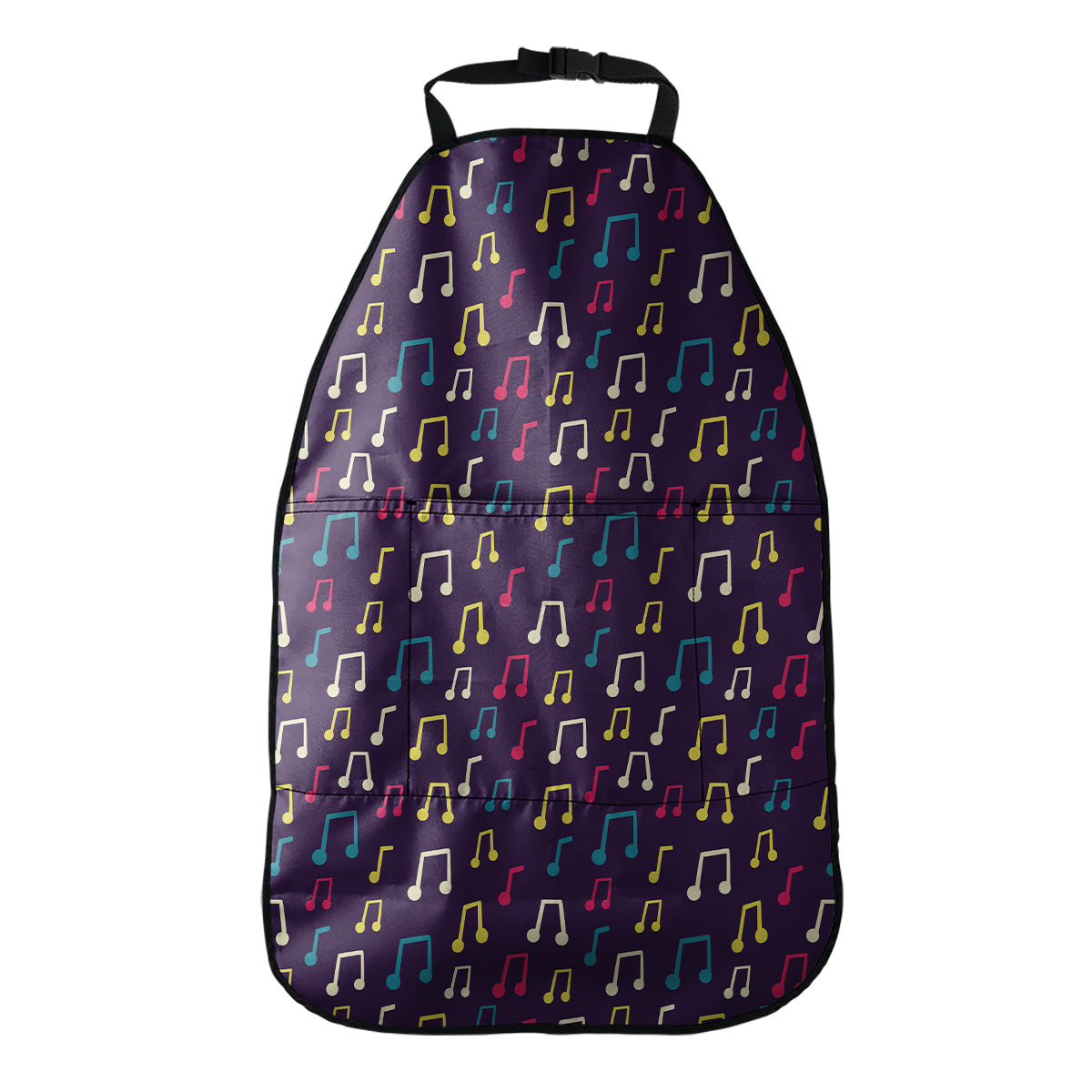 Cute Music Notes Pattern Print Car Seat Organizers
