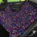 Cute Music Notes Pattern Print Pet Car Back Seat Cover