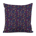 Cute Music Notes Pattern Print Pillow Cover