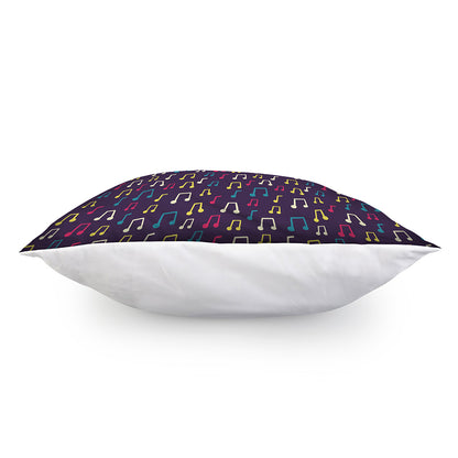 Cute Music Notes Pattern Print Pillow Cover