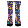 Cute Night Star Unicorn Pattern Print Crew Socks