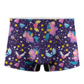 Cute Night Star Unicorn Pattern Print Men's Boxer Briefs