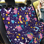 Cute Night Star Unicorn Pattern Print Pet Car Back Seat Cover