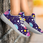 Cute Night Star Unicorn Pattern Print Sport Shoes GearFrost