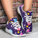 Cute Night Star Unicorn Pattern Print Sport Shoes GearFrost