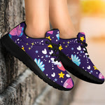 Cute Night Star Unicorn Pattern Print Sport Shoes GearFrost