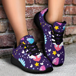 Cute Night Star Unicorn Pattern Print Sport Shoes GearFrost