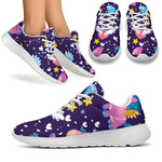 Cute Night Star Unicorn Pattern Print Sport Shoes GearFrost