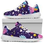 Cute Night Star Unicorn Pattern Print Sport Shoes GearFrost