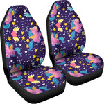 Cute Night Star Unicorn Pattern Print Universal Fit Car Seat Covers